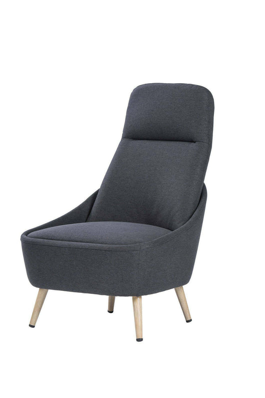 Sedia da ufficio Azzio, Seduta da attesa per ufficio, Poltrona ergonomica, 77x65h100 cm, Antracite