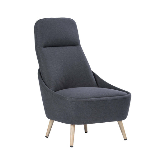 Sedia da ufficio Azzio, Seduta da attesa per ufficio, Poltrona ergonomica, 77x65h100 cm, Antracite