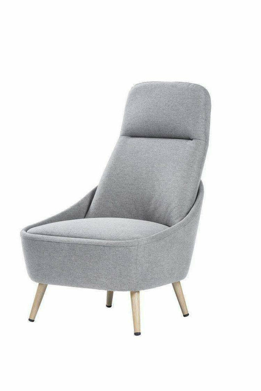 Sedia da ufficio Azzio, Seduta da attesa per ufficio, Poltrona ergonomica, 77x65h100 cm, Grigio