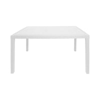 Tavolo da esterno Dmachac, Tavolo rettangolare da pranzo, Tavolo da giardino multiuso, 100% Made in Italy, Cm 150x90h72, Bianco