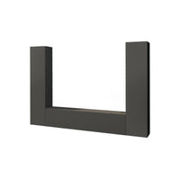 Parete attrezzata Natasha, Set salotto porta TV a 3 ante, Mobile soggiorno multiuso, 100% Made in Italy, cm 260x30h180, Antracite