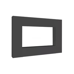 Parete attrezzata Amel, Set salotto porta TV a 4 ante, Mobile soggiorno multiuso, 100% Made in Italy, cm 260x30h180, Antracite