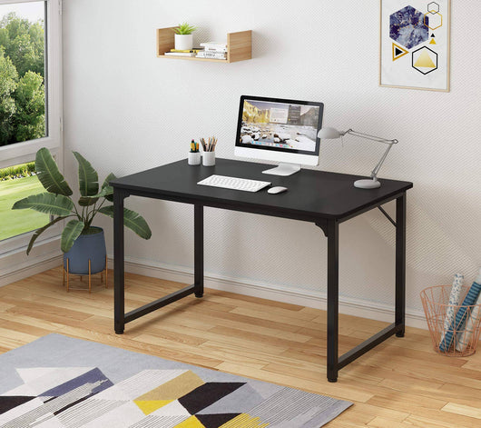 Scrivania Alecxander, Scrittoio lineare, Scrivania ufficio multiuso, Tavolo da lavoro salvaspazio, 60x140h74 cm, Nero