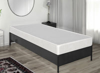 Materasso singolo Tedalda, Materasso in Poliuretano espanso, Materasso arrotolato sottovuoto, Made in Italy, Cm 80x190h18