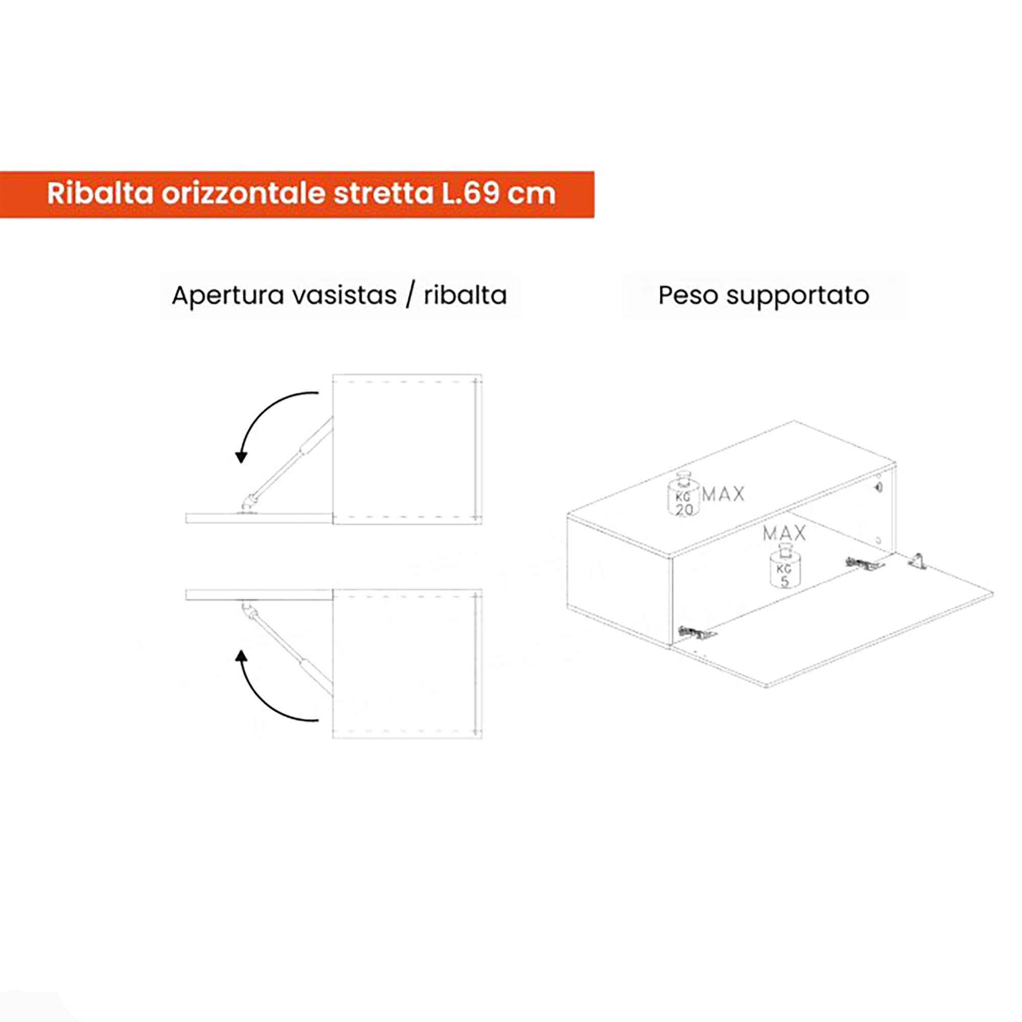 Parete attrezzata Hilaire, Composizione soggiorno, Mobile salotto multiuso, Armadio porta TV, Made in Italy, 276x40 h190 cm, Bronzo e Noce