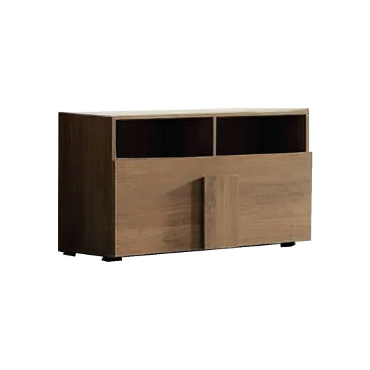 Scarpiera Indang, Mobile portascarpe, Armadio da ingresso multiuso, Mobiletto per calzature, Made in Italy, 91x35 h57 cm, Rovere