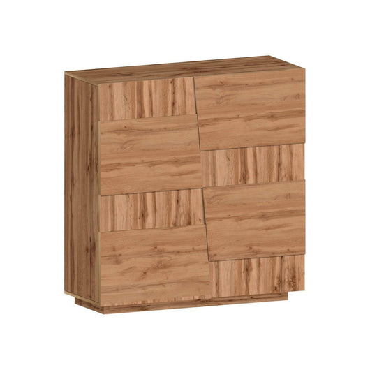 Armadio multiuso 2 ante Aulla, Mobile multifunzione, Armadietto a 2 ante, 120x44h126 cm, Rovere