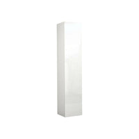 Armadio Multiuso 1 Bassiano, Mobile multiuso a 1 anta, Guardaroba multifunzione, 45x35h190 cm, Bianco