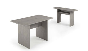Consolle allungabile Agrippino, Tavolo da pranzo con apertura a libro, Consolle multiuso allungabile, 100% Made in Italy, 120x70h75 cm, Cemento