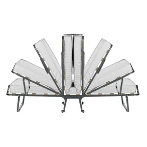 Letto pieghevole Tellus, Brandina con rete 12 doghe, Materasso incluso, Lettino salvaspazio, 100% Made in Italy, 80x190h37 cm, Custodia protettiva su richiesta