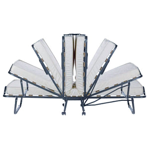 Letto pieghevole Ace, Brandina con rete 15 doghe, Materasso incluso, Lettino salvaspazio, 100% Made in Italy, 80x190h39 cm, Cover protettiva inclusa