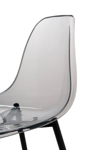 Sedia Amstrong, Poltrona in PET, Sedia da pranzo ergonomica, Seduta per riunioni, 53x46h81 cm, FumÒ©