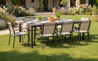Tavolo da esterno Dmains, Tavolo rettangolare allungabile da pranzo, Tavolo da giardino estensibile multiuso, 100% Made in Italy, Cm 150x90h72, Marrone