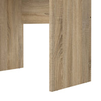 Scrivania lineare con tre Andre, colore rovere, Misure 120 x 72 x 48 cm