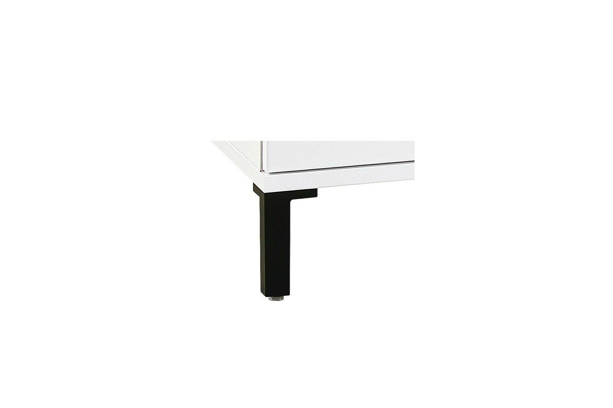 Mobile Portascarpe Adelinda, Scarpiera 8 Ripiani Made in Italy, 120x34x115h cm Bianco Lucido