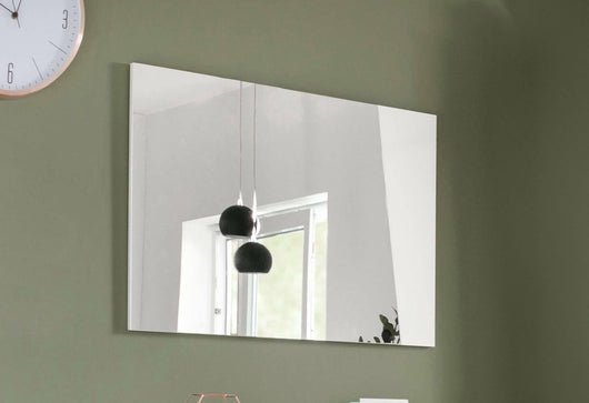 Specchio Cile, Specchiera, Articolo d'arredo a muro, Decorazione con specchio, Made in Italy, Antracite, 120x2h65 cm