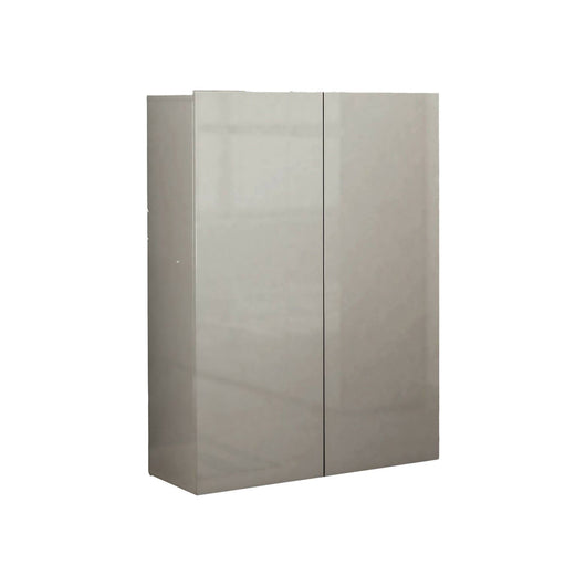 Scarpiera Liberata, Mobile portascarpe, Armadio da ingresso multiuso, Mobiletto per calzature, Made in Italy, 80x34h115 cm, Grigio