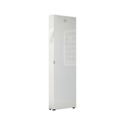 Ippolita, Armadio Multiuso 1 Anta 11 Ripiani Made in Italy, 60x200h cm Bianco Lucido