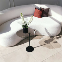 Tavolino da salotto Mensa, Tavolo basso da caffè, Portariviste per divano, Ripiano da soggiorno, 60x45h50 cm, Nero