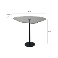 Tavolino da salotto Mensa, Tavolo basso da caffè, Portariviste per divano, Ripiano da soggiorno, 60x45h50 cm, Nero