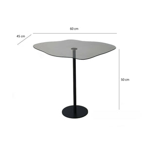 Tavolino da salotto Mensa, Tavolo basso da caffè, Portariviste per divano, Ripiano da soggiorno, 60x45h50 cm, Nero