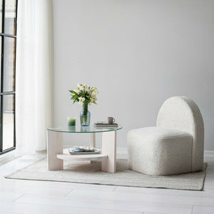 Tavolino da salotto Felino, Tavolo basso da caffè, Portariviste per divano, Ripiano da soggiorno, 75x75h40 cm, Bianco