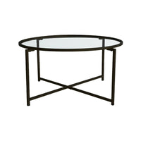 Tavolino da salotto Ecaterina, Tavolo basso da caffè, Portariviste per divano, Ripiano da soggiorno, 83x82h40 cm, Nero