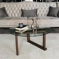 Tavolino da salotto Ragia, Tavolo basso da caffè, Portariviste per divano, Ripiano da soggiorno, 80x80h41 cm, Noce