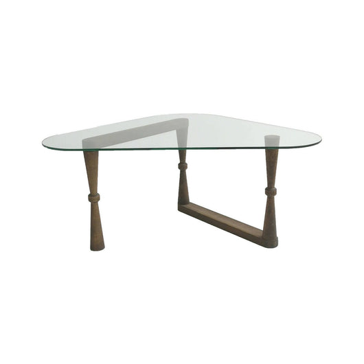 Tavolino da salotto Messico, Tavolo basso da caffè, Portariviste per divano, Ripiano da soggiorno, 96x81h41 cm, Noce