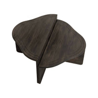 Tavolino da salotto Emiri, Tavolo basso da caffè, Portariviste per divano, Ripiano da soggiorno, 90x90h40 cm, Antracite