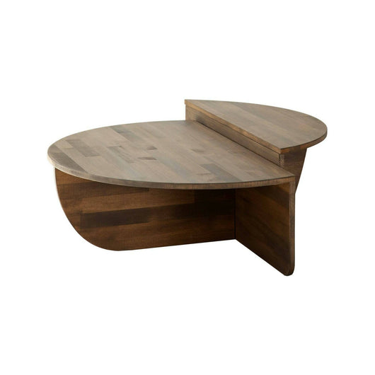 Tavolino da salotto Azim, Tavolo basso da caffè, Portariviste per divano, Ripiano da soggiorno, 90x60h35 cm, Noce