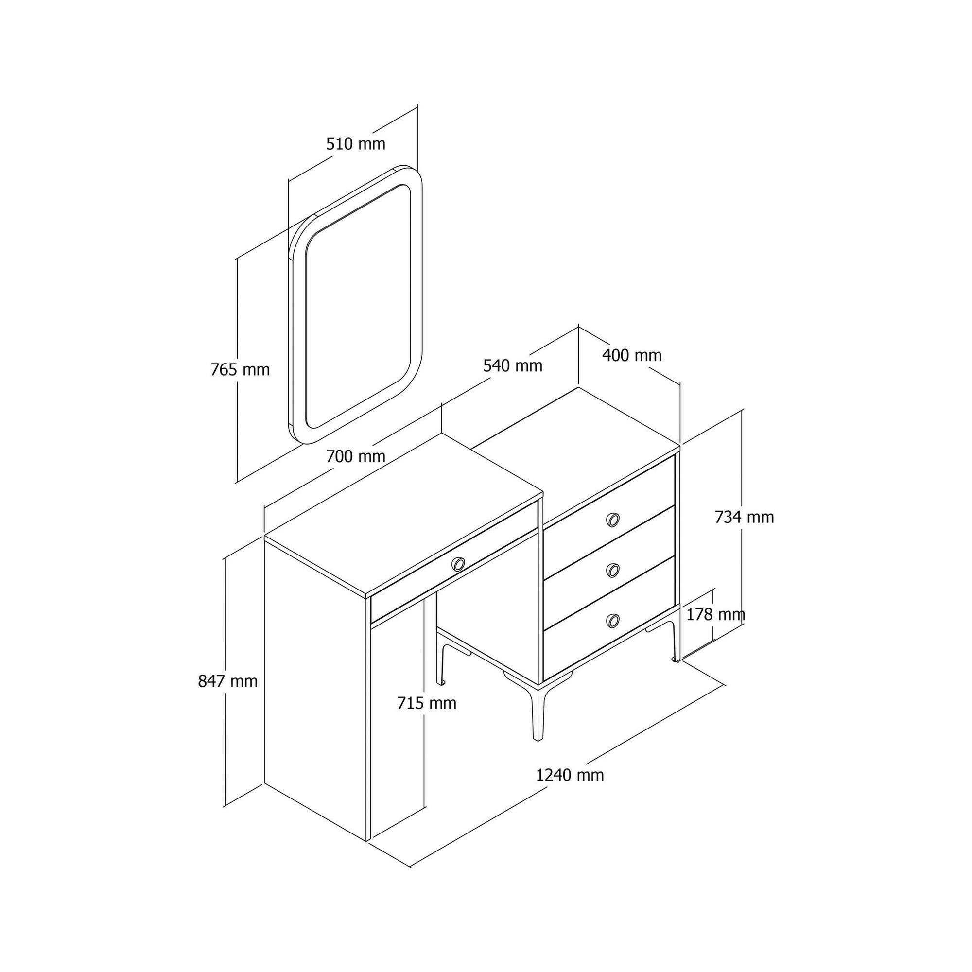 Consolle Namtheun, Tavolo multiuso, Mobiletto d'appoggio, Scrivania da corridoio, 124x40h85 cm, Noce e Bianco