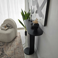 Consolle Assuntina, Tavolo multiuso, Mobiletto d'appoggio, Scrivania da corridoio, 100x30h81 cm, Antracite