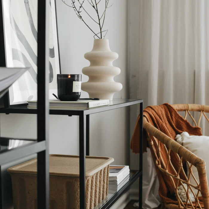 Consolle Domenica, Tavolo multiuso, Mobiletto d'appoggio, Scrivania da corridoio, 100x30h85 cm, Nero