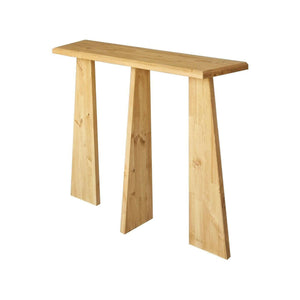 Consolle TomoeGozen, Tavolo multiuso, Mobiletto d'appoggio, Scrivania da corridoio, 100x28h83 cm, Quercia