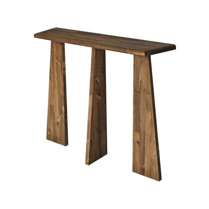 Consolle TomoeGozen, Tavolo multiuso, Mobiletto d'appoggio, Scrivania da corridoio, 100x28h83 cm, Noce