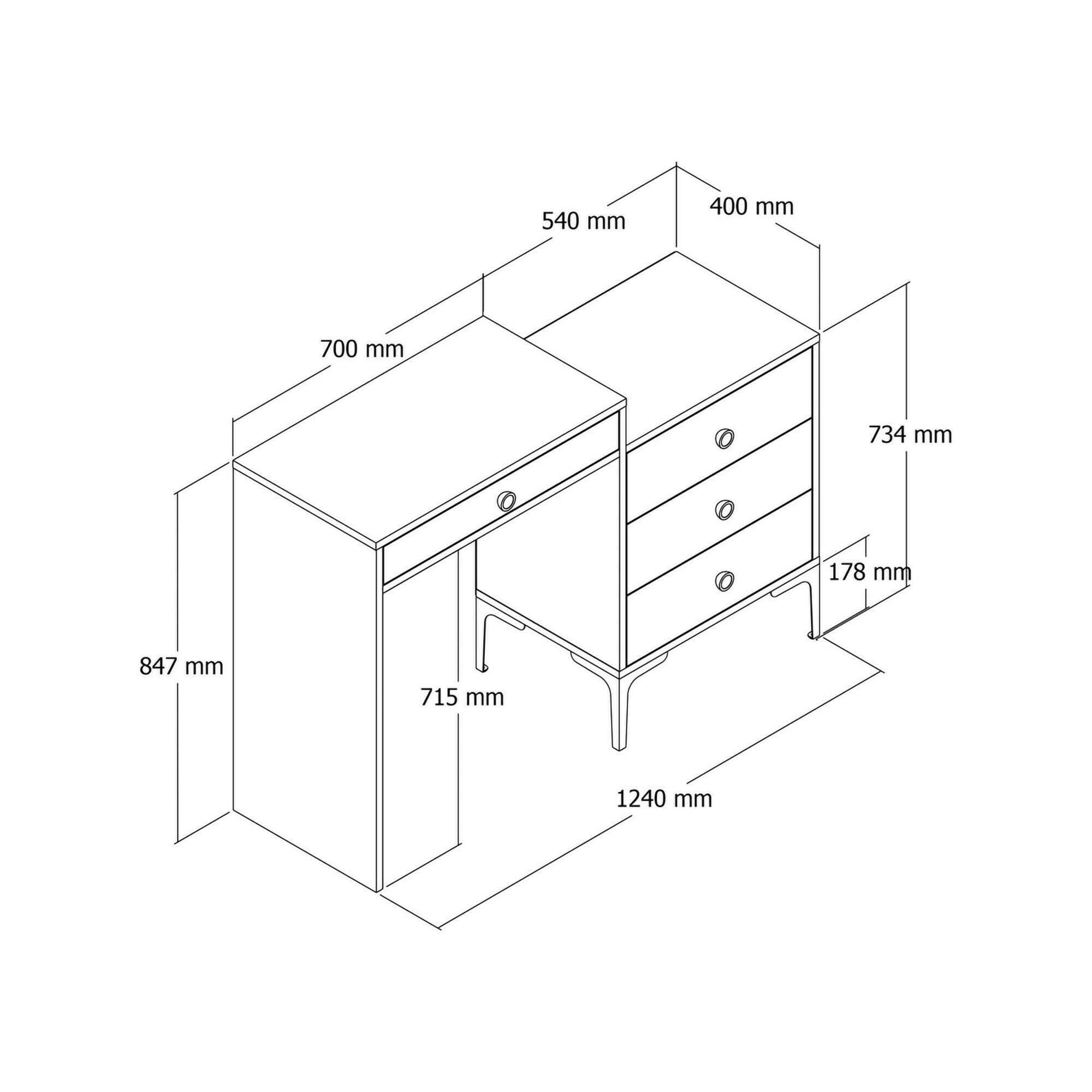 Consolle Artegna, Tavolo multiuso, Mobiletto d'appoggio, Scrivania da corridoio, 124x40h85 cm, Noce e Bianco