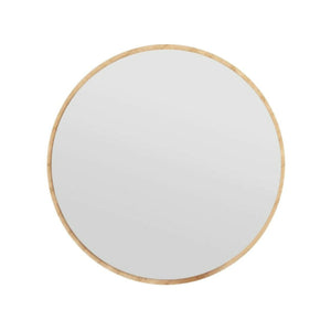 Specchio Adelasia, Specchiera, Articolo d'arredo a muro, Decorazione con specchio, 60x2h60 cm, Rovere