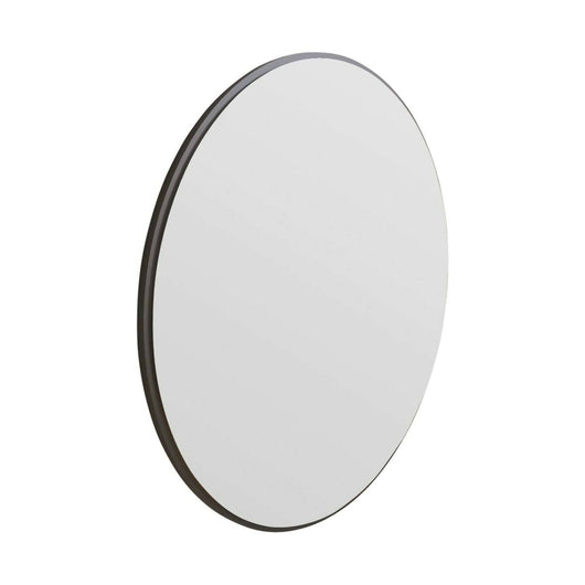 Specchio Adelasia, Specchiera, Articolo d'arredo a muro, Decorazione con specchio, 60x2h60 cm, Nero