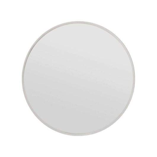 Specchio Adelasia, Specchiera, Articolo d'arredo a muro, Decorazione con specchio, 60x2h60 cm, Bianco