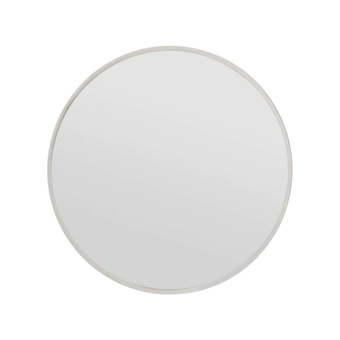 Specchio Adelasia, Specchiera, Articolo d'arredo a muro, Decorazione con specchio, 60x2h60 cm, Bianco