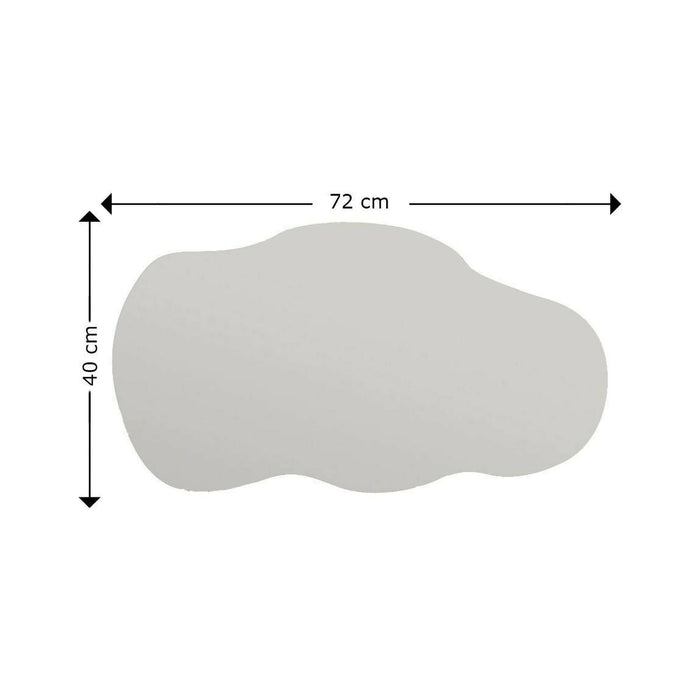 Specchio Saburo, Specchiera, Articolo d'arredo a muro, Decorazione con specchio, 40x2h72 cm, Nero