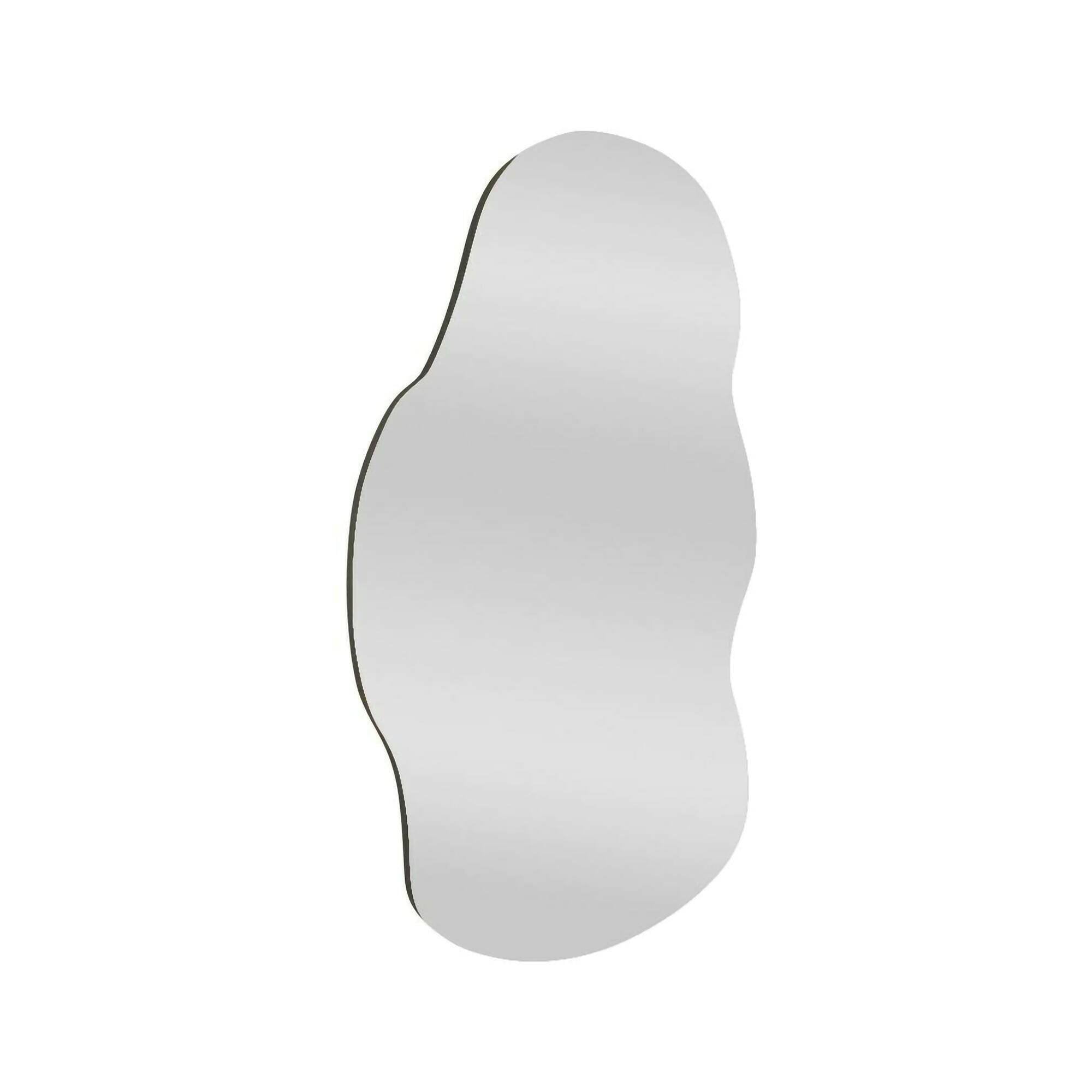 Specchio Saburo, Specchiera, Articolo d'arredo a muro, Decorazione con specchio, 40x2h72 cm, Nero