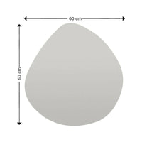 Specchio Eusebia, Specchiera, Articolo d'arredo a muro, Decorazione con specchio, 60x2h60 cm, Nero