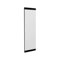 Specchio Fiammetta, Specchiera, Articolo d'arredo a muro, Decorazione con specchio, 40x2h120 cm, Nero