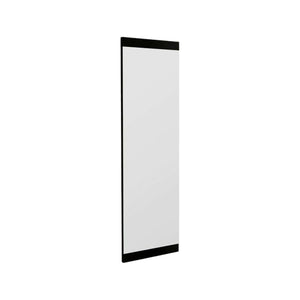 Specchio Fiammetta, Specchiera, Articolo d'arredo a muro, Decorazione con specchio, 40x2h120 cm, Nero