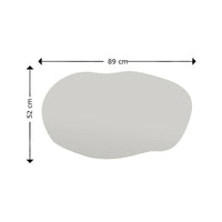 Specchio Apache, Specchiera, Articolo d'arredo a muro, Decorazione con specchio, 52x2h89 cm, Nero
