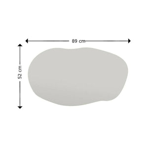 Specchio Apache, Specchiera, Articolo d'arredo a muro, Decorazione con specchio, 52x2h89 cm, Nero