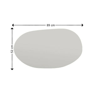 Specchio Nerina, Specchiera, Articolo d'arredo a muro, Decorazione con specchio, 52x2h89 cm, Nero