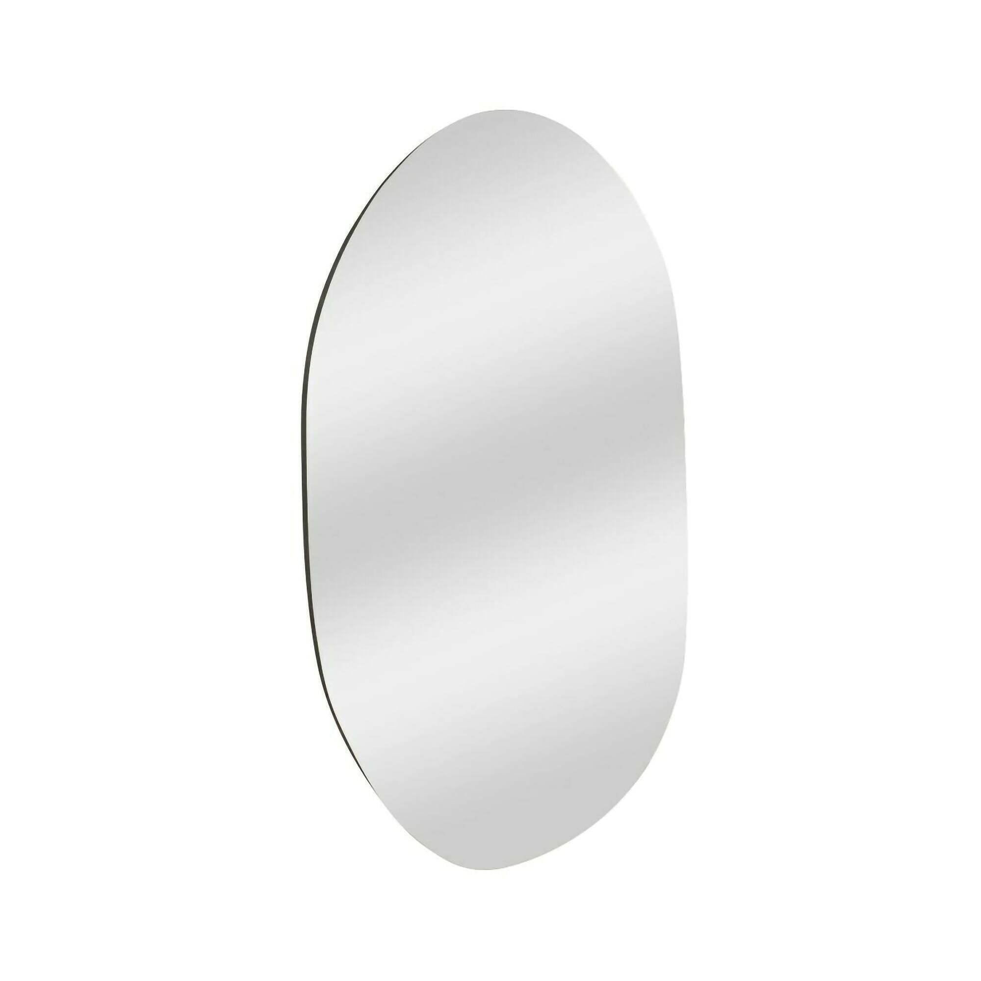 Specchio Nerina, Specchiera, Articolo d'arredo a muro, Decorazione con specchio, 52x2h89 cm, Nero